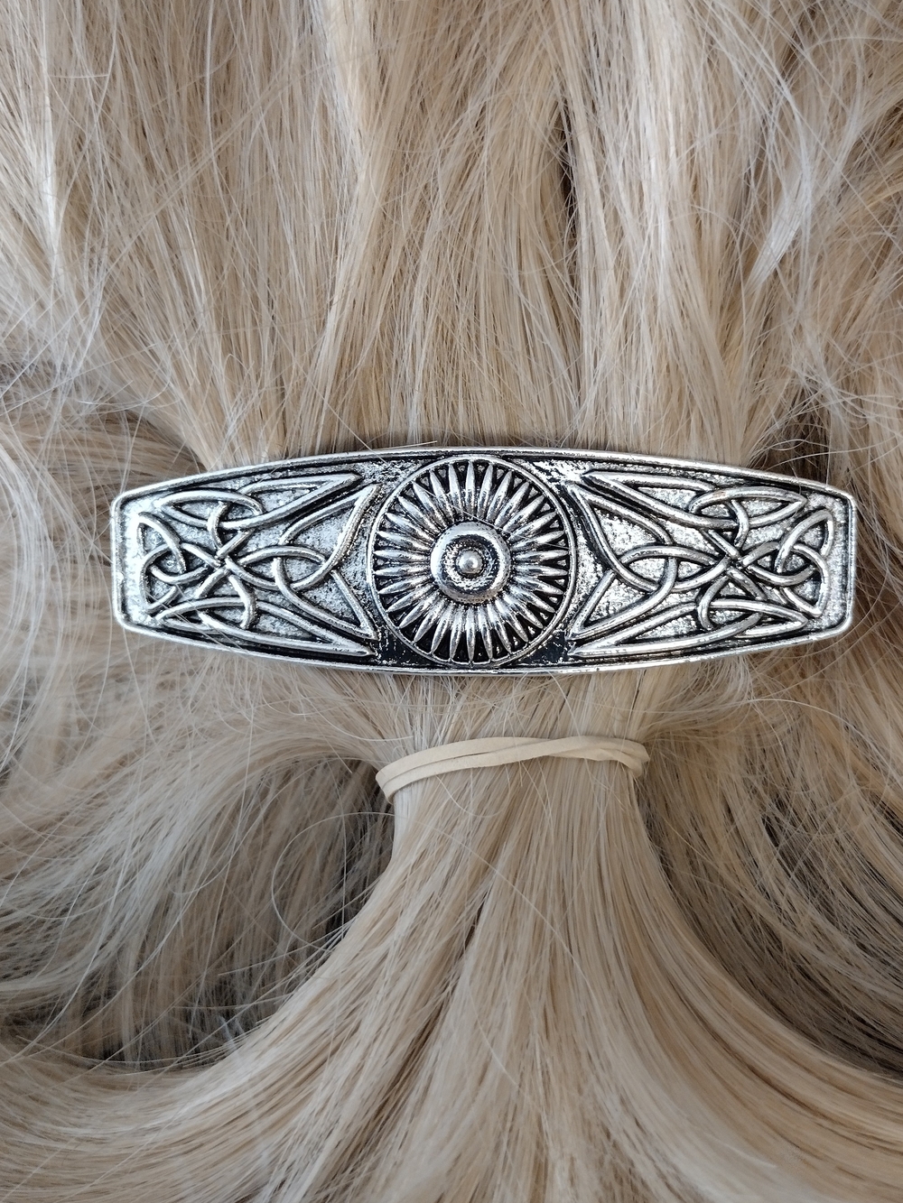 *NWOT* Silver Celtic Knot Hair Barrette